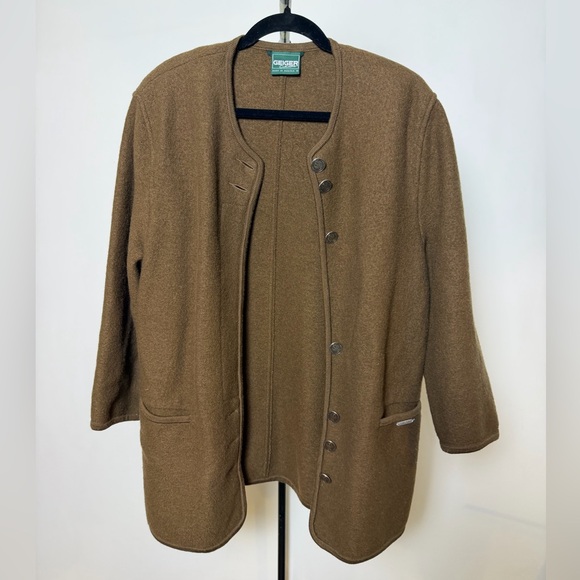 Vintage Geiger of Austria Boiled Wool Cardigan/Coat - Picture 2 of 8